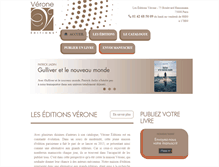 Tablet Screenshot of editions-verone.com